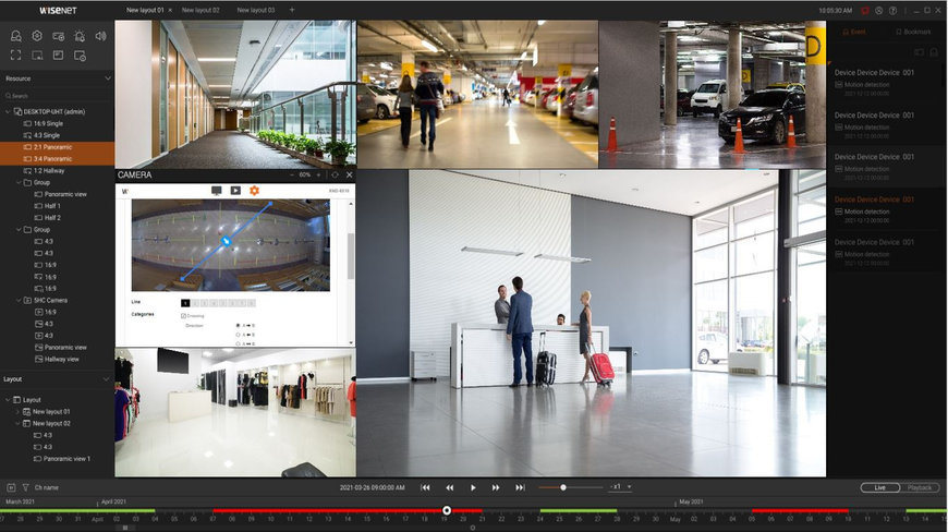 EINFACHES MANAGEMENT MEHRERER VIDEOQUELLEN MIT DEM NEUEN „WISENET VIEWER 1.0“